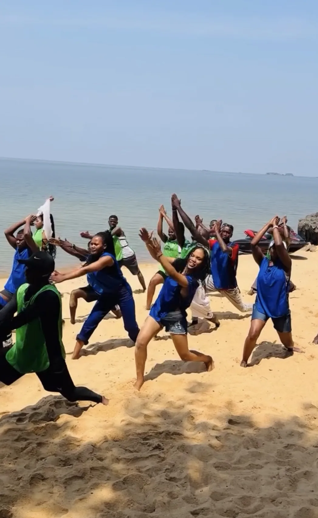 Aerobics at White Sand Beach