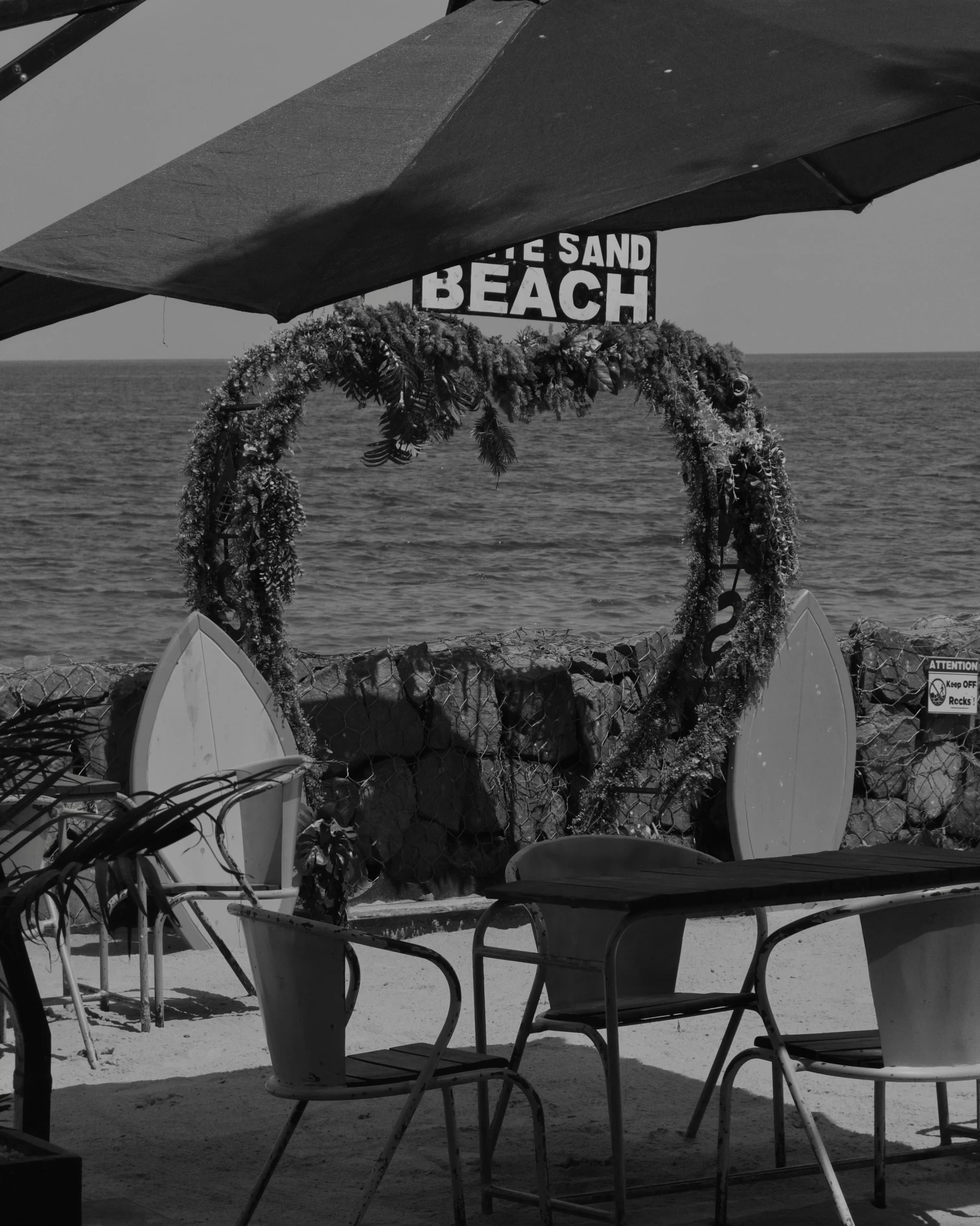 White Sand Sign 01 at White Sand Beach